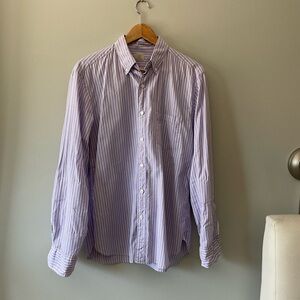 J.Crew light purple/white stripe button down - men's size M
